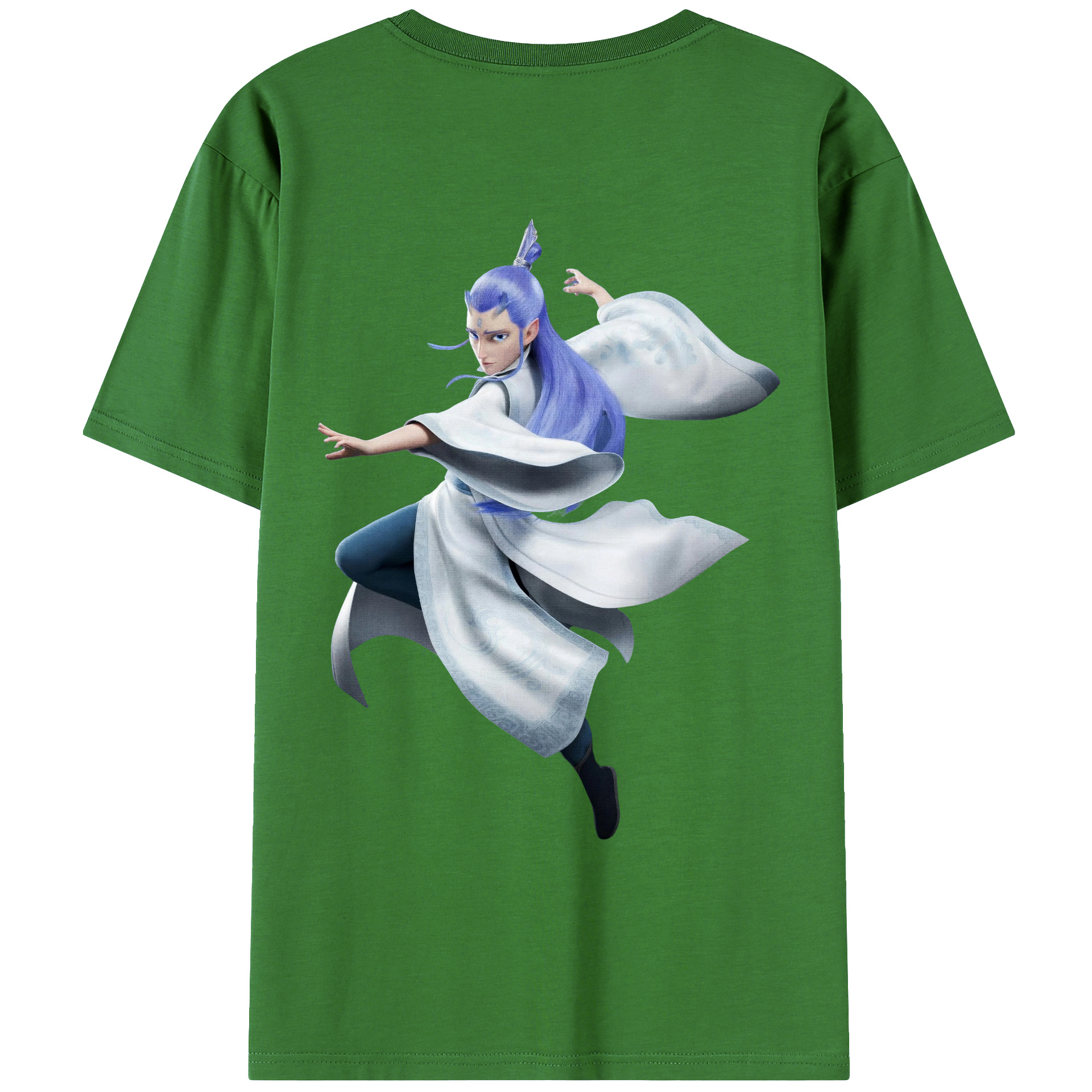 （画像用） Ne Zha 2 ナタ 魔童の大暴れ レディース半袖Tシャツ(バックプリント)